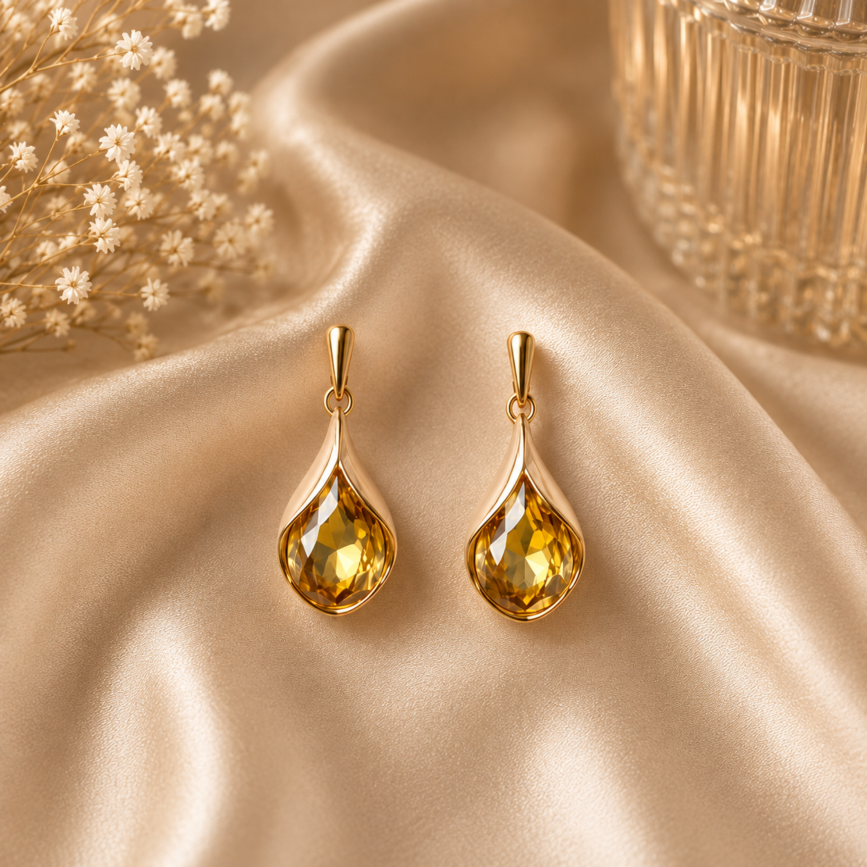file_00000000cbc88207bbc9193efd376b8c TheVeriq Golden Drop Earrings - Image 1